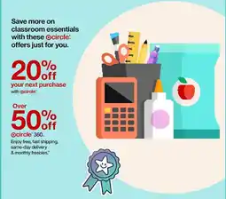 Target circle classroom essentials offer