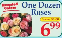 Market Basket One Dozen Roses offer