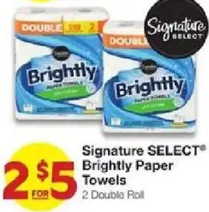 United Supermarkets Signature Select Brightly Paper Towels offer