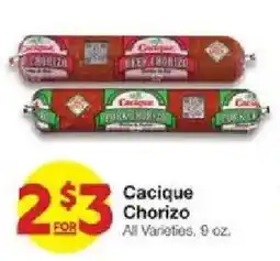 United Supermarkets Cacique Chorizo offer