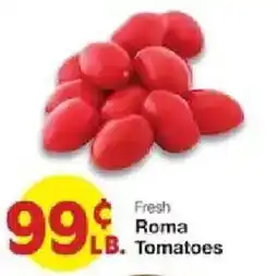 United Supermarkets Fresh Roma Tomatoes offer
