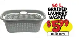 Ollie's Braided laundry basket offer