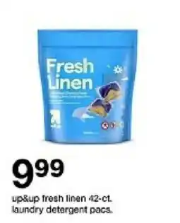 Target up&up fresh linen laundry detergent pacs offer