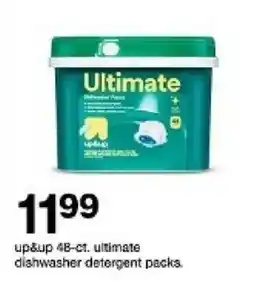 Target up&up ultimate dishwasher detergent packs offer
