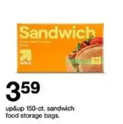 Target up&up sandwich food storage bags offer