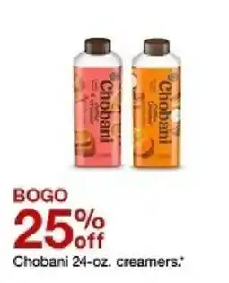 Target Chobani creamers offer
