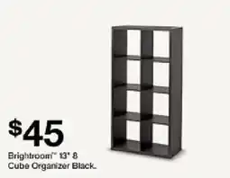 Target Brightroom 13" 8 Cube Organizer Black offer