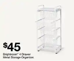 Target Brightroom 4 Drawer Metal Storage Organizer offer