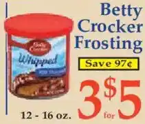 Market Basket Betty Crocker frosting offer