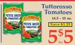 Market Basket Tuttorosso petite diced tomatoes offer