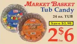 Market Basket Market Basket tub candy offer