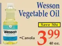 Market Basket Wesson Vegetable Oil offer