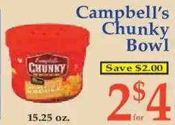Market Basket Campbell's Chunky Bowl offer