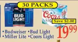 Market Basket Budweiser Bud Light Miller Lite Coors Light offer