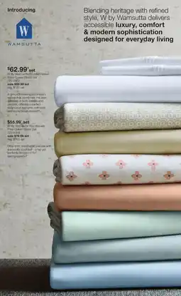 JC Penney W by Wamsutta Wonder Weave Solid Queen Sheet Set offer