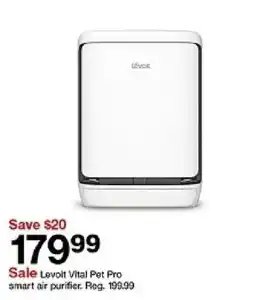 Target Levoit vital pet pro smart air purifier offer
