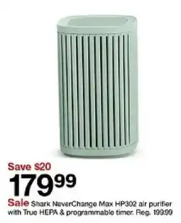 Target Shark NeverChange Max HP302 air purifier offer