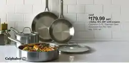 JC Penney Calphalon 6-Pc. Stainless Steel Cookware Set offer