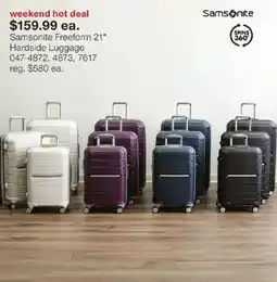 JC Penney Samsonite Freeform Luggage offer