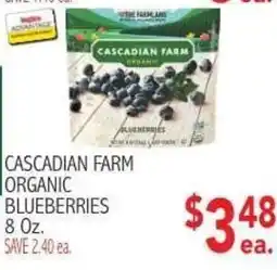 Ingles Markets Cascadian Farm organic blueberries offer