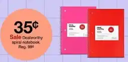 Target Dealworthy spiral notebook offer