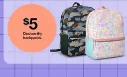 Target Dealworthy backpacks offer