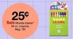 Target Mondo Llama classic crayons offer