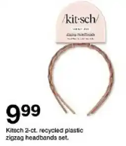 Target Kitech 2-ct. recycled plastic zigzag headbands set offer