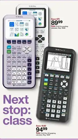 Target Texas Instruments TI-84 Plus CE graphing calculator offer
