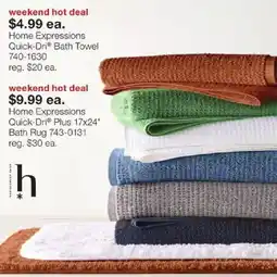 JC Penney Home Expressions Quick-Dri Bath Towel offer