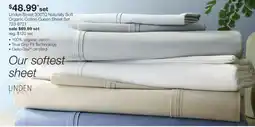 JC Penney Linden Street naturally soft organic cotton queen sheet set offer