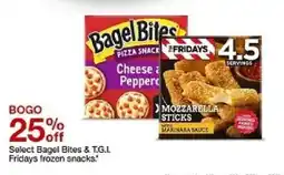 Target Select Bagel Bites & T.G.I. Fridays frozen snacks offer