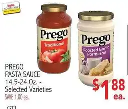 Ingles Markets Prego pasta sauce offer
