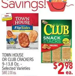 Ingles Markets Town House or Club Crackers offer