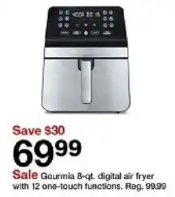 Target Gourmia 6-qt. digital air fryer offer