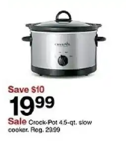 Target Crock-Pot 4.5-qt. slow cooker offer