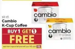 Harris Teeter Cambio K-Cup Coffee offer