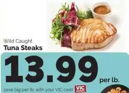 Harris Teeter Wild Caught Tuna Steaks offer