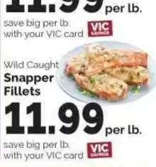 Harris Teeter Wild Caught Snapper Fillets offer