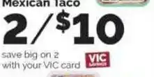Harris Teeter Mexican Taco offer