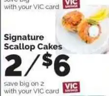 Harris Teeter Signature Scallop Cakes offer