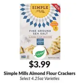 Woodman's Simple Mills Almond Flour Crackers offer