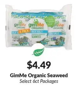 Woodman's GimMe Organic Seaweed offer