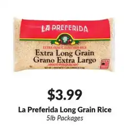 Woodman's La Preferida Long Grain Rice offer