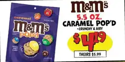 Ollie's M&M's caramel pop'd offer