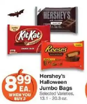 United Supermarkets Hershey's Halloween Jumbo Bags offer