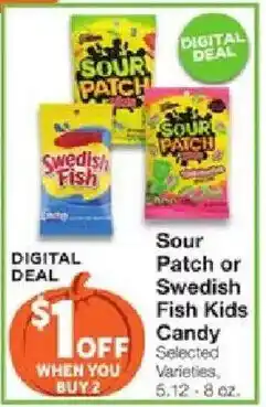 United Supermarkets Sour Patch or Swedish Fish Kids Candy offer