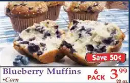 Market Basket Blueberry Muffins offer
