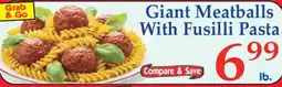 Market Basket Giant Meatballs With Fusilli Pasta offer