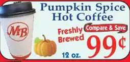 Market Basket M B Pumpkin Spice Hot Coffee offer